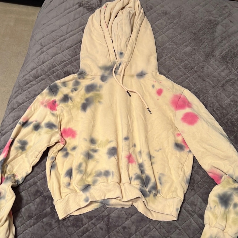 AFRM tie dye cropped sweatshirt